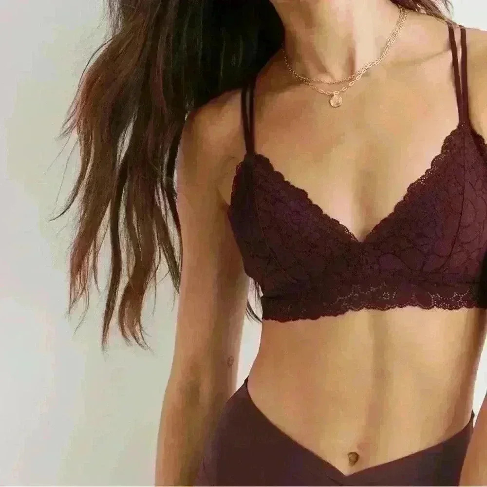 Aerie Real Happy Wireless Lace Bra 32B NWT Adjustable Racerback